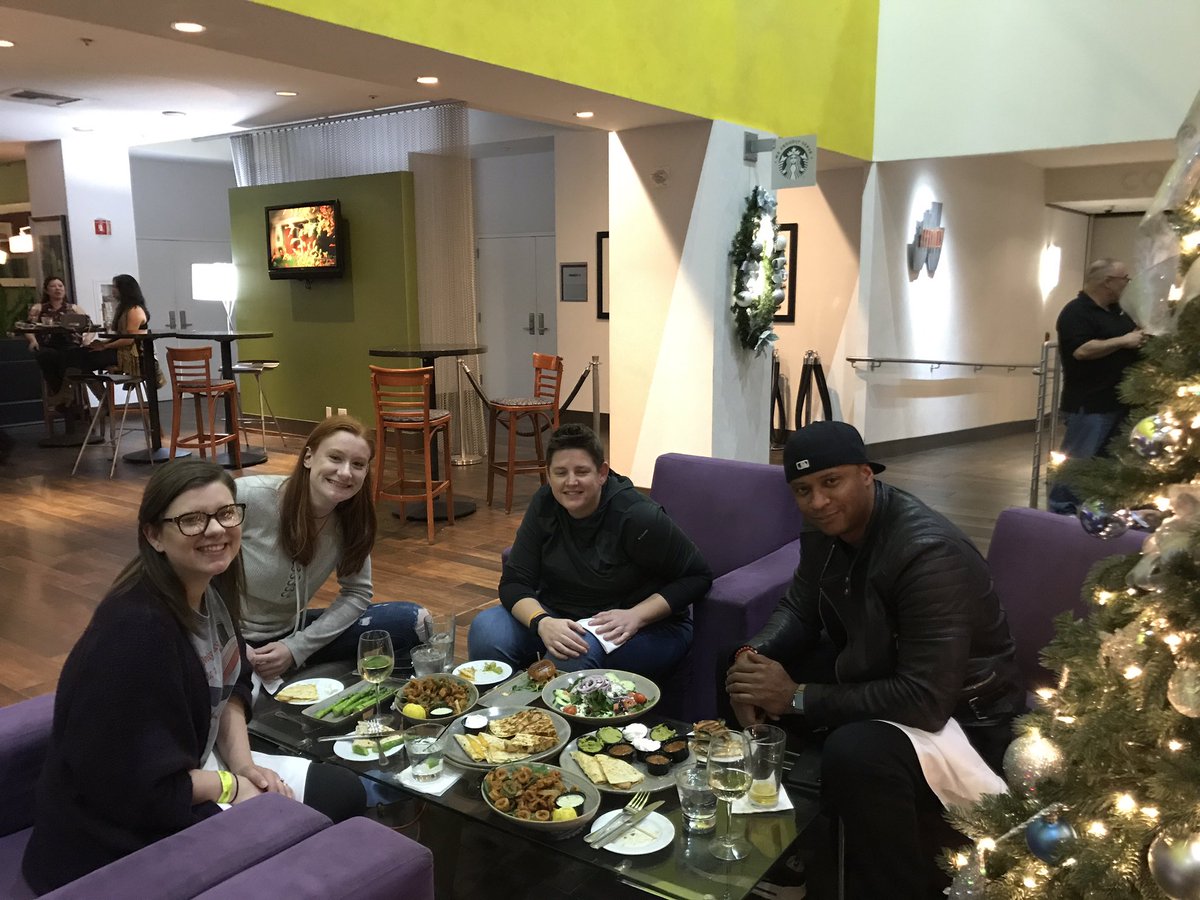 Quesadilla dinner with <a href="/david_ramsey/">David Ramsey</a> <a href="/CBones705/">Christina</a> <a href="/ddimo12/">Darcy ✌️</a> #hvffSanJose