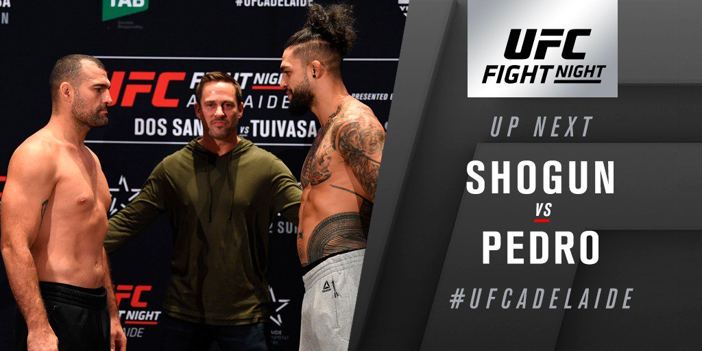 UFC Fight Night 142 Dos Santos vs. Tuivasa Results - Shogun Faces Adversity, TKO's Pedro in 3rd Round -