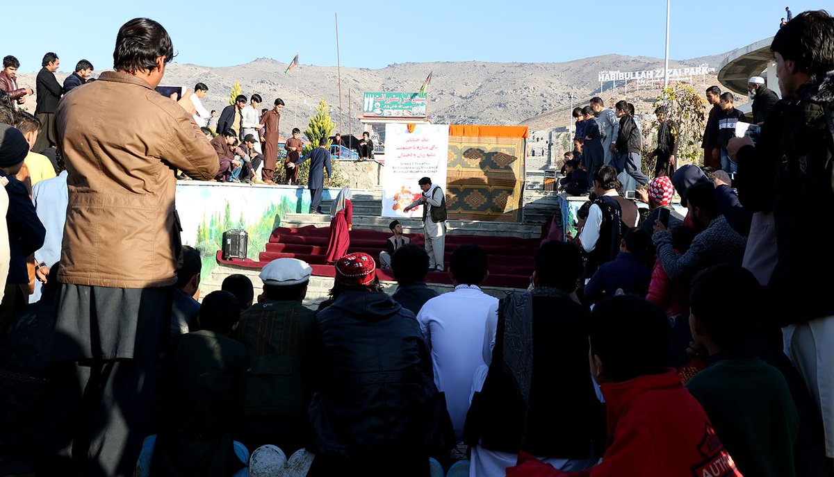 asiaculturehous's tweet photo. Asia Culture House organized street theater to countering violence against women in east of Kabul, this program was part of #16Days activism which is supported by United Nation in Afghanistan. 
#16Days
#HearToMe
#orangetheworld https://t.co/OzVaZWCcGu