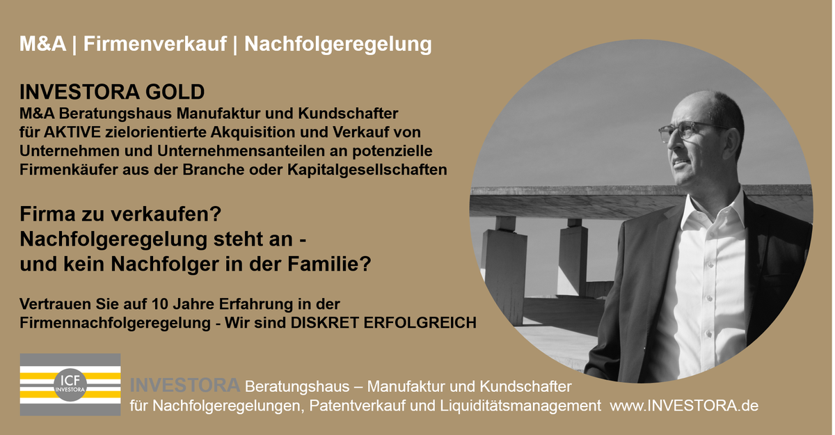 INVESTORA ist seit über 10 Jahren der Ansprechpartner für die M&amp;A | Firmennachfolge von #Möbelhäuser. 
Wir sind der #Firmenverkäufer für Möbelhäuser!  
#Möbelhaus zu verkaufen?

Sprechen Sie uns an wir freuen uns auf Ihren Anruf Informationen unter: 

FIRMENVERKAUF.net