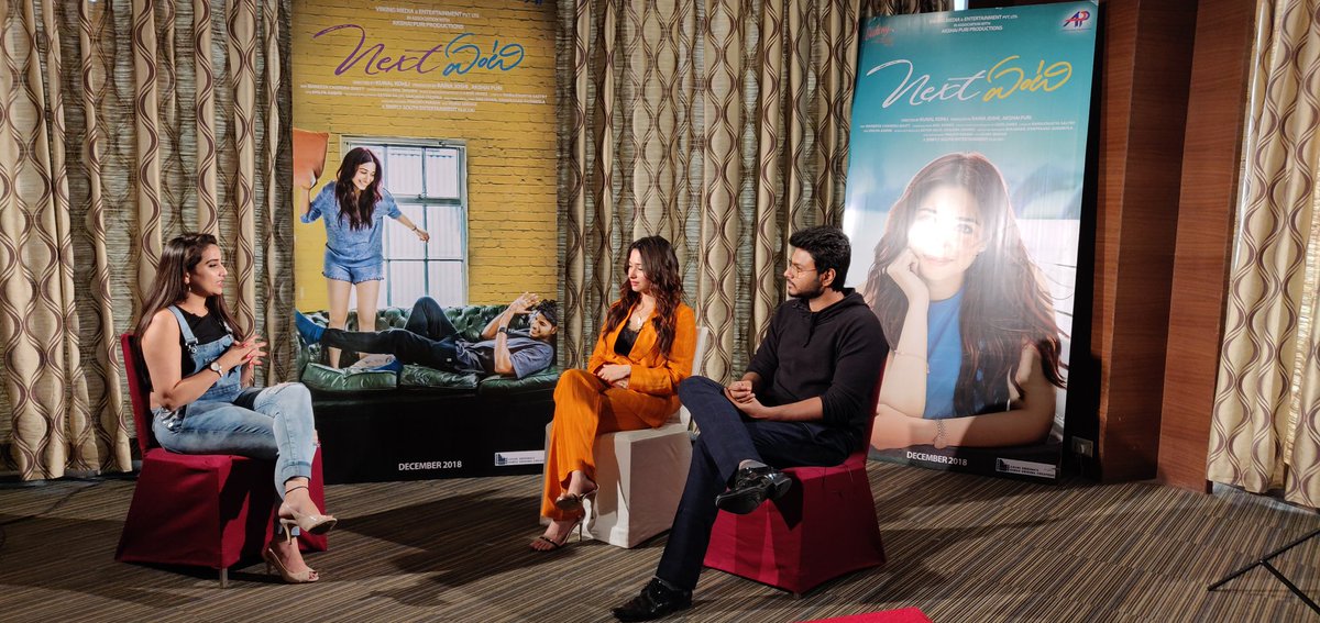 sivacherry9's tweet photo. @sundeepkishan and @tamannaahspeaks giving interviews for electronic media for #NextEnti which is releasing on December 7th.
#NextEntiOnDec7th https://t.co/h0WxW0BX5k