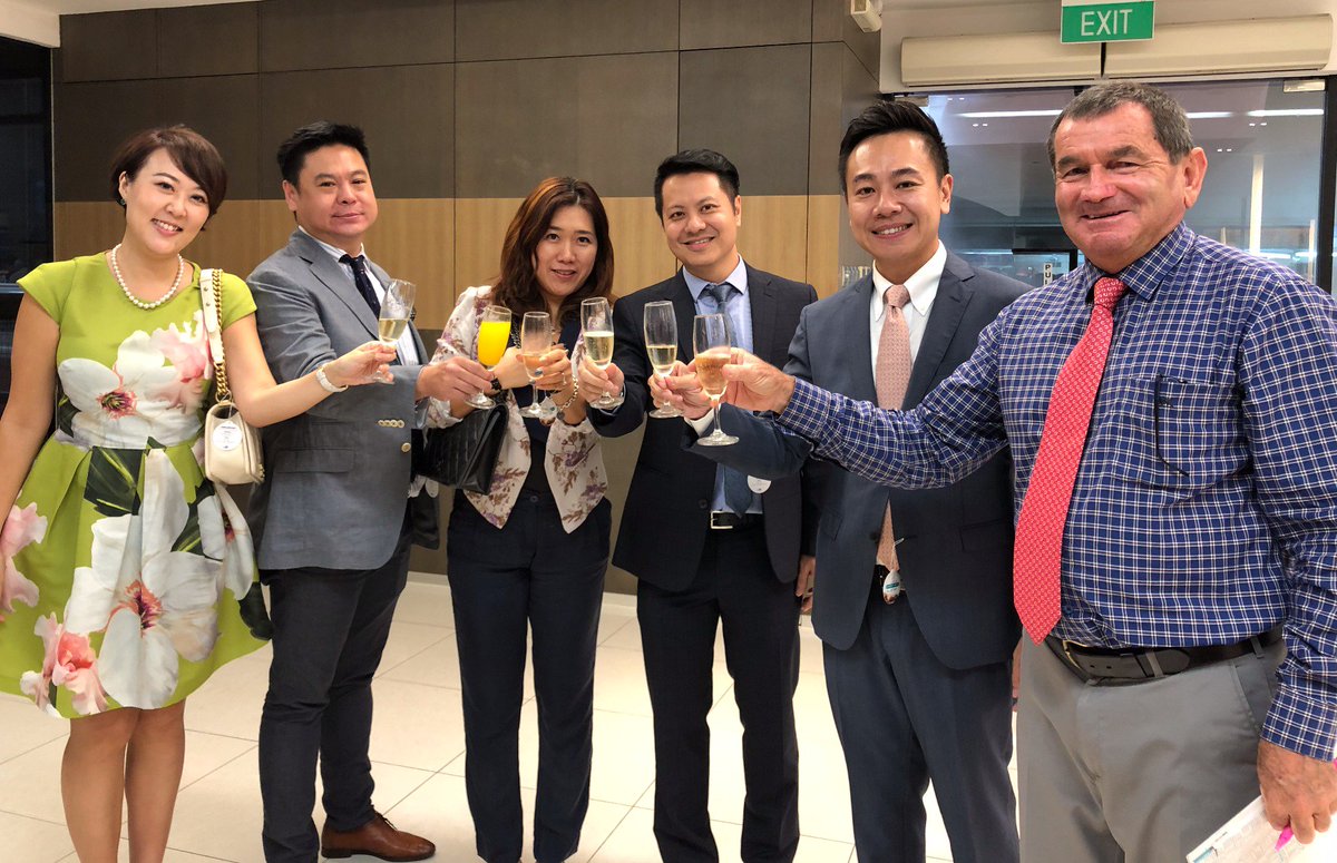 mmsnippets's tweet photo. Cheers!
Another big day for Magic Millions graduates at Kranji @SGTurfClub and our own David Chester was on hand to celebrate with connections. After a big Friday night we think that's enough champagne David! 
#Winning #Celebrations 🍾🏇👏 https://t.co/gd65uDVYeH