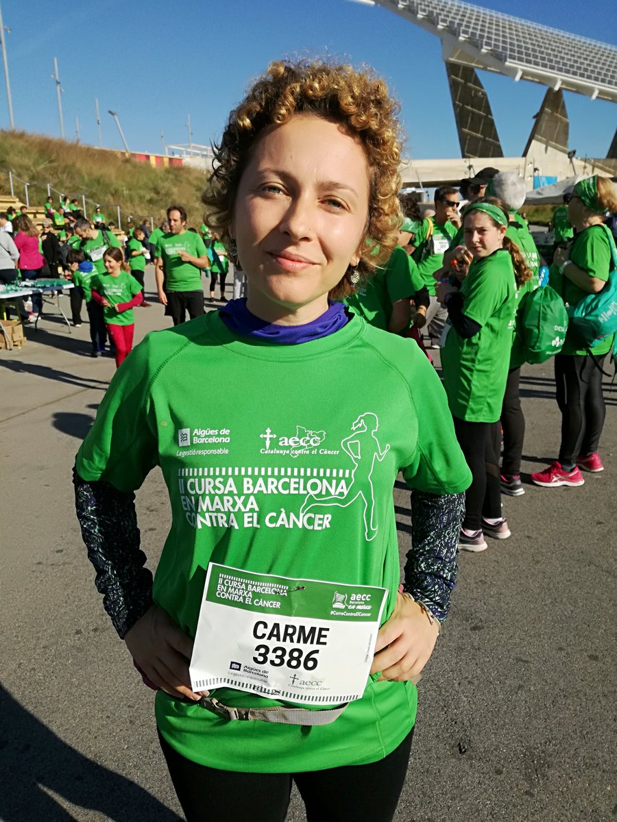 ContraCancerBCN's tweet photo. "Participo perquè la investigació m'ha salvat la vida". #CorreContraElCancer https://t.co/FLtD0cnw5V