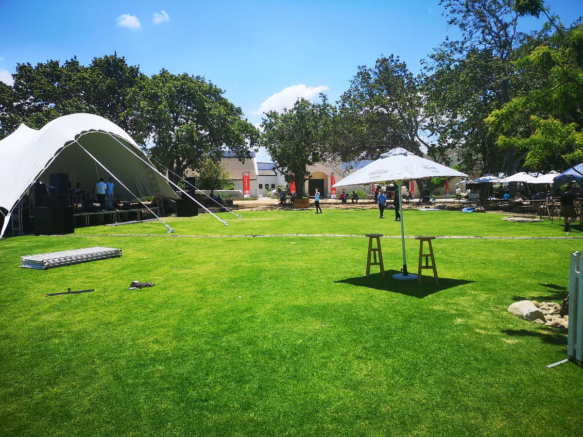 Goodlucklive's tweet photo. The day is here! Perfect weather in #CapeTown for @getluckysummer
@JimmyNevis just wrapping up his soundcheck, doors open at 2pm and there are tickets available at the door. #getluckysummer https://t.co/gUSnliADOK