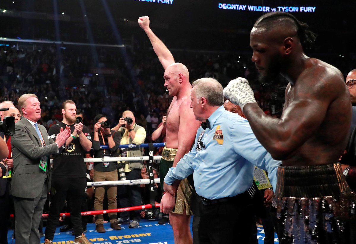 After overcoming mental health issues, depression and nearly 3 years out of the ring, we believe @Tyson_Fury overcame @BronzeBomber tonight too.

It sounds like a lot of you agree.

WE WANT THE REMATCH!

#WilderFury