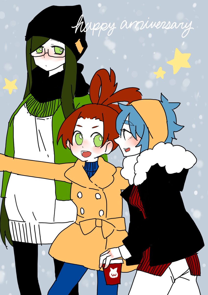 きつね モンスト深夜のお絵かき60分一本勝負 Mnst Onedro お題 冬服 モンスト三国志iii2周年 なのでこの三人 いつもじゃん あんま冬服っぽくなくなったけど折角なので投下しますます
