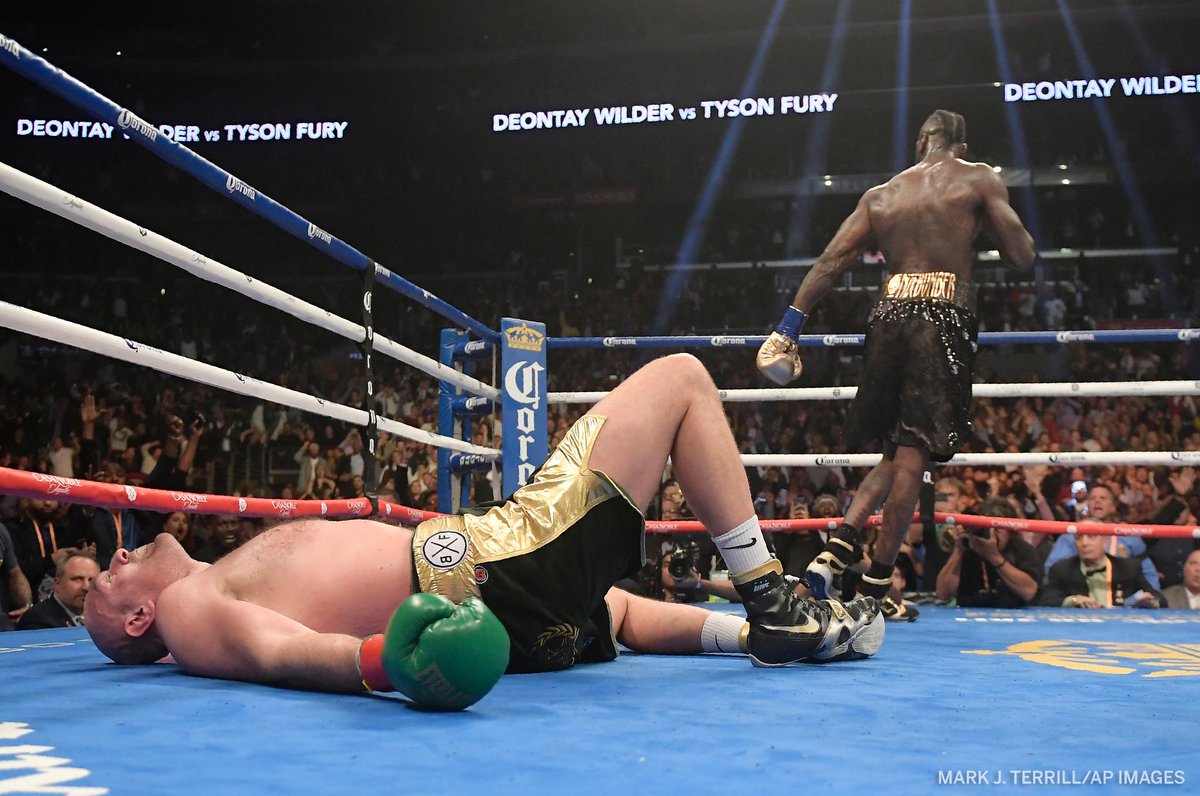 IMG_PromoICONS's tweet photo. I'm waiting for a legit explanation for how #TysonFury got up from this knockdown💥💫😮..think how many other fighters could not. Seriously...test this man right now💯 https://t.co/acgRh2460k