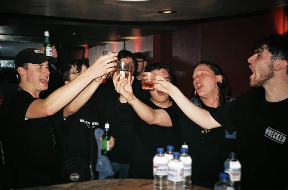 PolarisAus's tweet image. Minutes after walking off stage at our last show of the year in Melbourne. It has been a WILD year. Bring on 2019 🍻📸 Nuha Borundia #surprisebungee #35mm