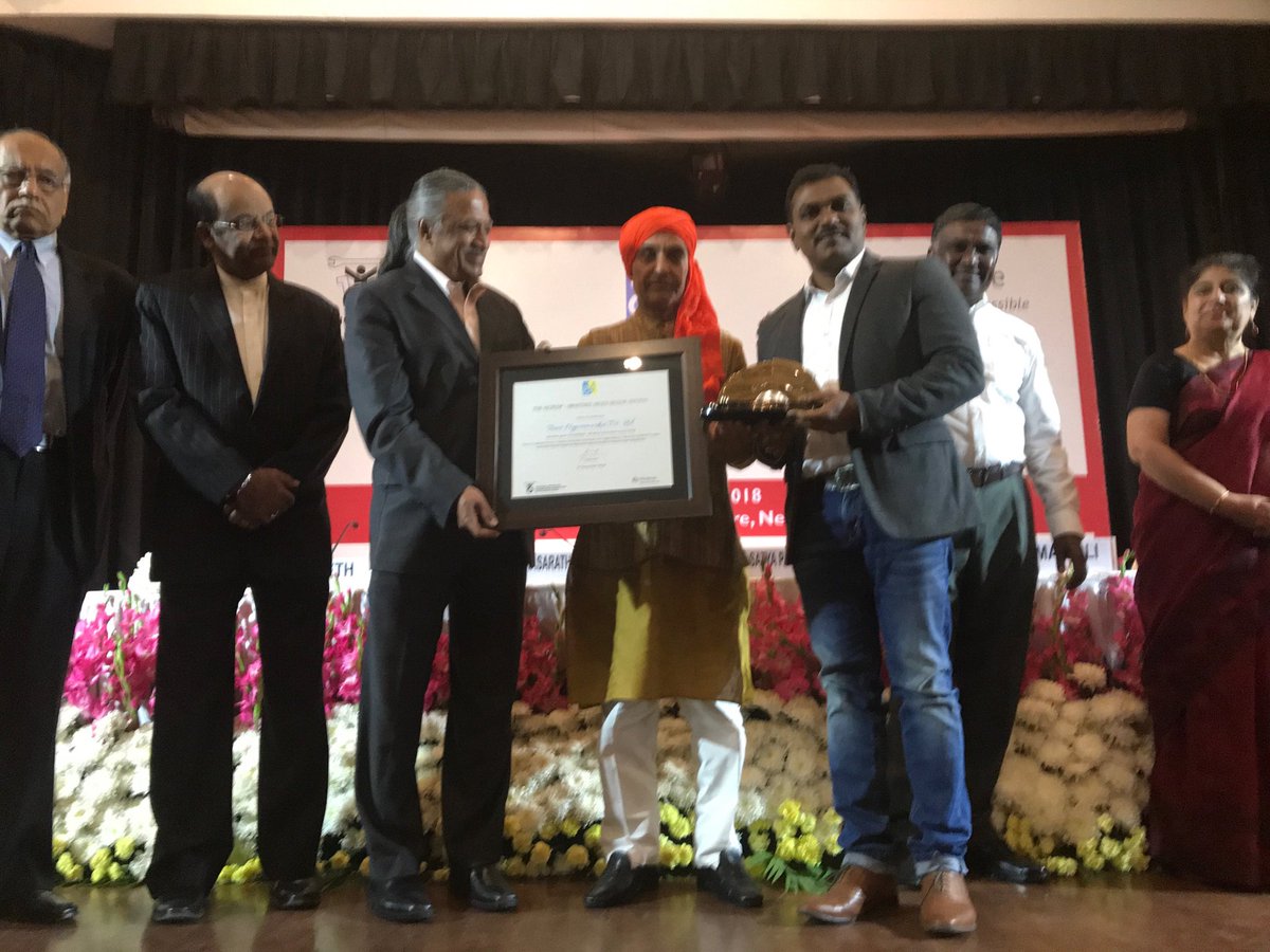 ncpedp_india's tweet photo. Mr Chandrakant Kamane, Head HR Tata Trent received the NCPEFP Mindtree Helen Keller Award 2018 fromDr Satya Pal Singh, Hon’ble MoS, @HRDMinistry, @nspartha @armanaly & Mr Arun Seth, Chair ,@NASSCOMfdn #HKA2018 @SCPwD @Mindtree_Ltd https://t.co/n7qGmeGmoR