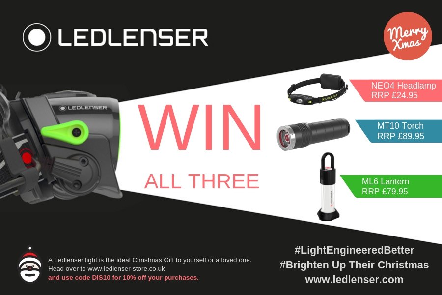 Day 2 of xmas competitions with LedlenserUK. RT this and follow <a href="/LedlenserUK/">LedlenserUK</a> to be in tonights 9pm draw to be 1 of 2 winners of all three prizes worth £195! Great prizes. Good luck. #ukrunchat