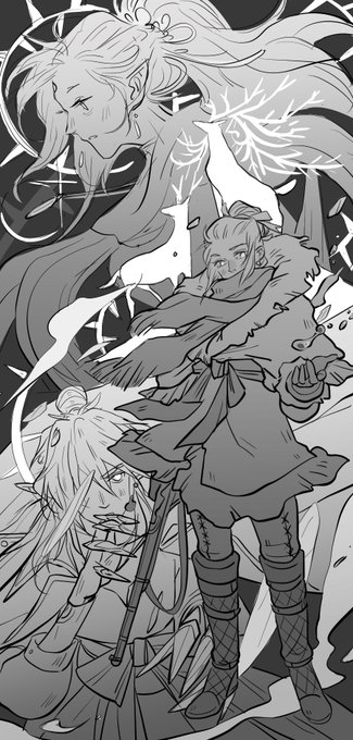 Fun drawing of my OCS for #arcemalva! A bit rushed even tho I started yesterday but still pretty pleased with the outcome...! 