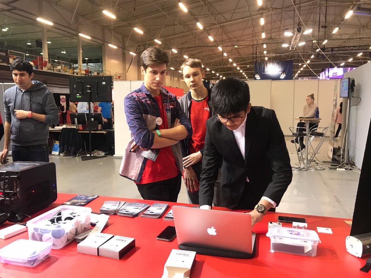 M19242473's tweet image. #SenSafe at @Robotex 2018! Retweet ‘#Robotex18’ if you’re exicted for today! #entrepreneurship