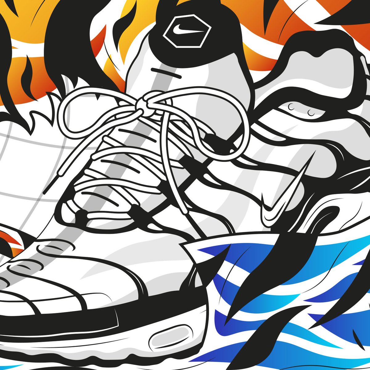 nike tn cartoon