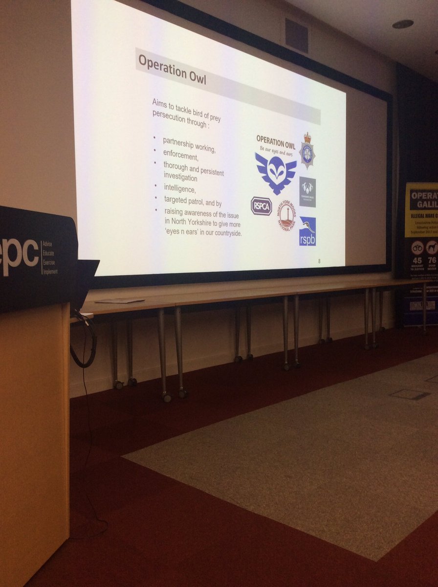 wildlifeconf's tweet photo. North Yorkshire Police. Talking about the importance of Operation Owl, an excellent example of partnership working. Winner of the WWF Wildlife Crime Operation of the year. Well done. https://t.co/01FWLP7r4b