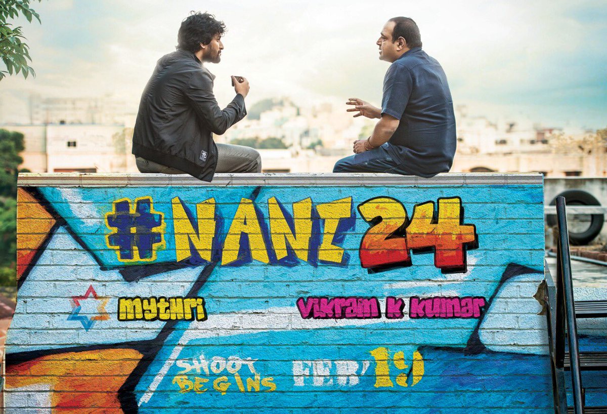 All the very best @pcsreeram sir, @Vikram_K_Kumar @NameisNani and team @MythriOfficial for #Nani24 😊