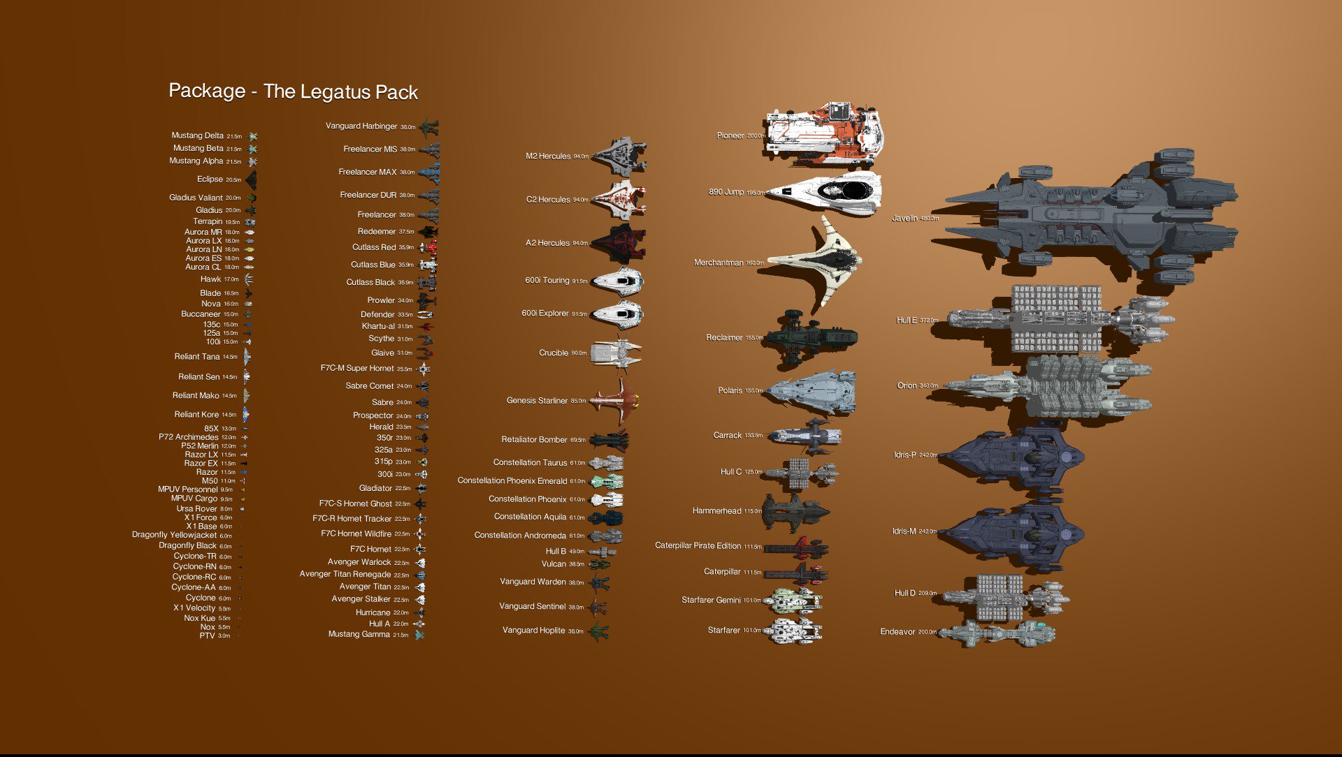 Star Citizen's Legatus Pack Gives You 117 Ships and 163 Extras for $27,000