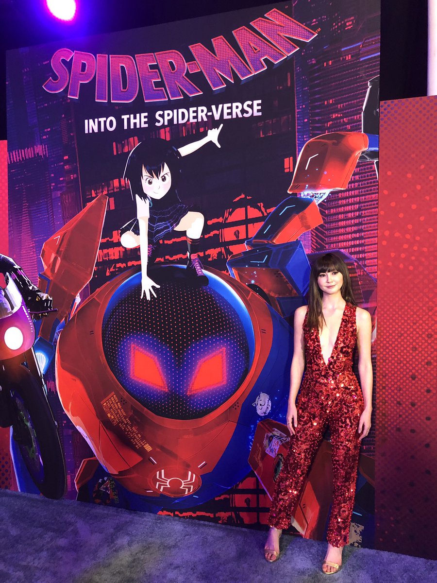 spider man into the spider verse premiere