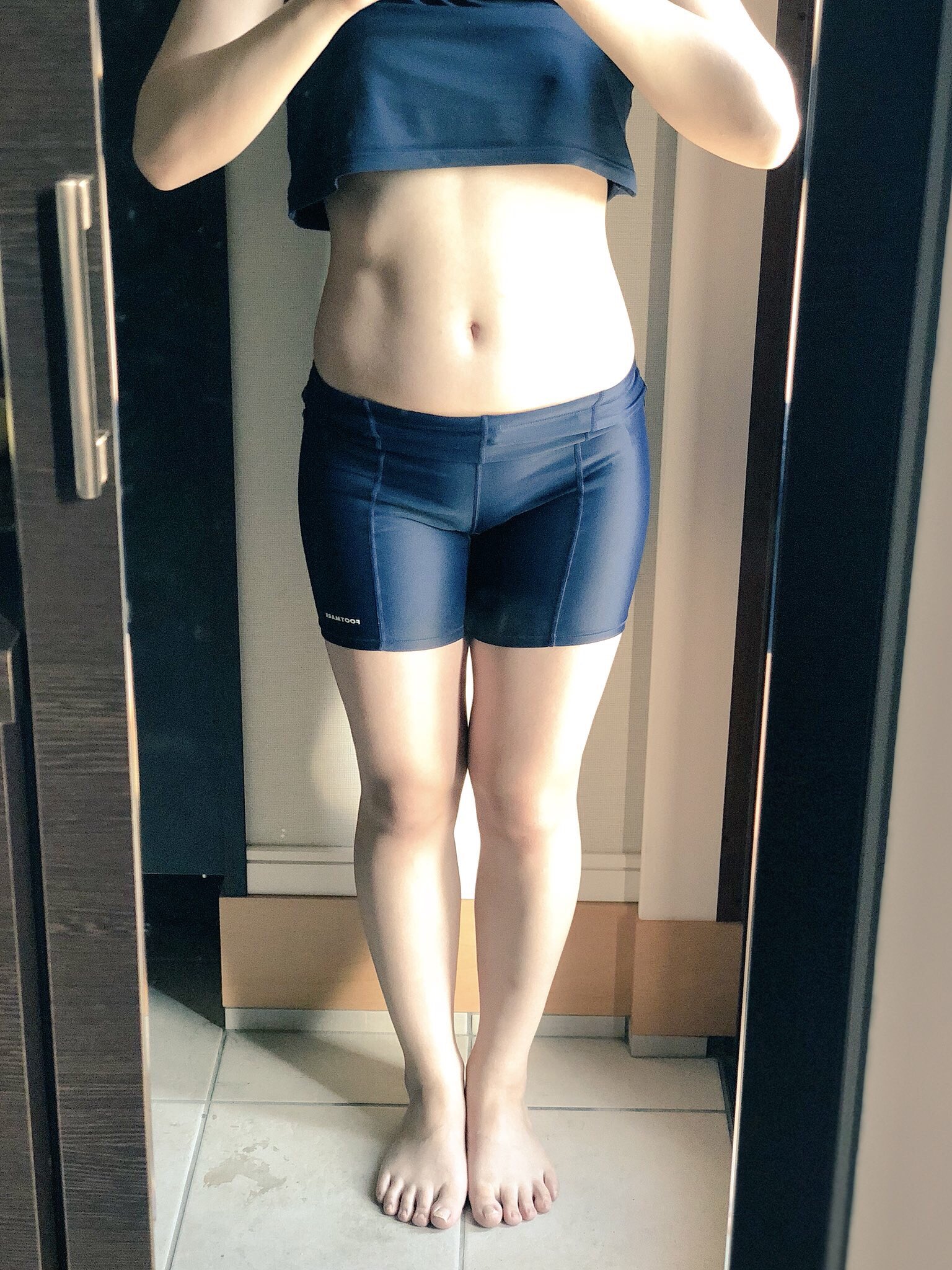 あい 12 2朝 ウエスト71cm ヘソ周り76cm 太もも右55cm 左53cm ふくらはぎ左右34cm 体重58 5kg Bmi22 0 Omronの体重計だと 体脂肪率25 4 基礎代謝量1273 脚からやせる神トレ T Co Cjhmv44k0n Twitter