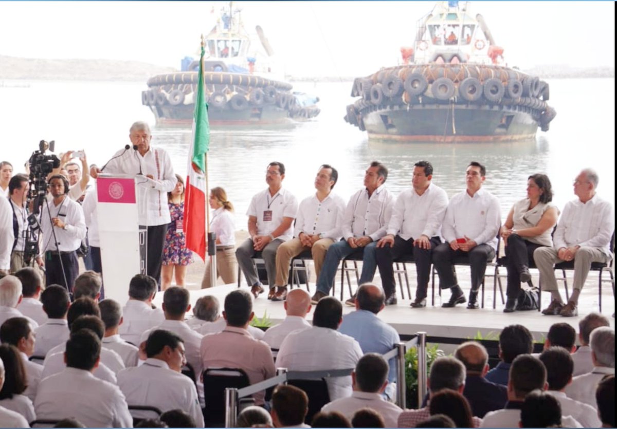 rocionahle's tweet photo. La Nueva Refinería en Dos Bocas, que será la 7º refinería de Pemex, tiene como objetivo contribuir a la autosuficiencia energética, maximizar el beneficio económico y social, detonar el desarrollo en el Sureste y así vamos abastecer la demanda nacional del mercado de combustibles https://t.co/WF7tYEfRmc