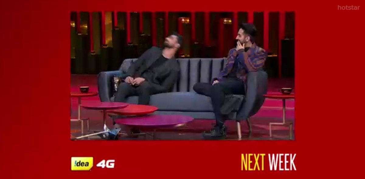 FcKaushal's tweet photo. @vickykaushal09's reaction when  #KatrinaKaif says she will look good with #VickyKaushal on screen ! 😍
Catch #KoffeewithKaran next Sunday ! https://t.co/Hcwk7pXftl
