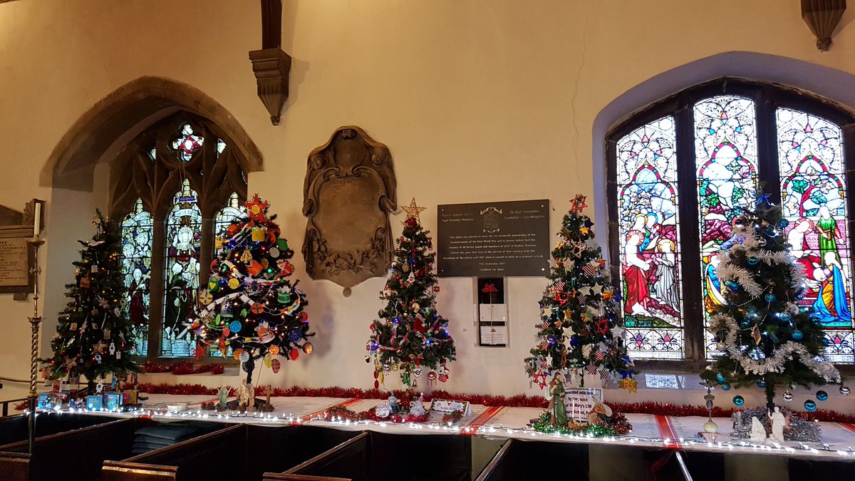 ZLachova's tweet photo. #Christmastreefestival #Christmastrees #StMaryschurch #ruabon 
A beautiful Christmas tree display in our church. Love this idea.  It brings a community together. https://t.co/Js01KKo6PO