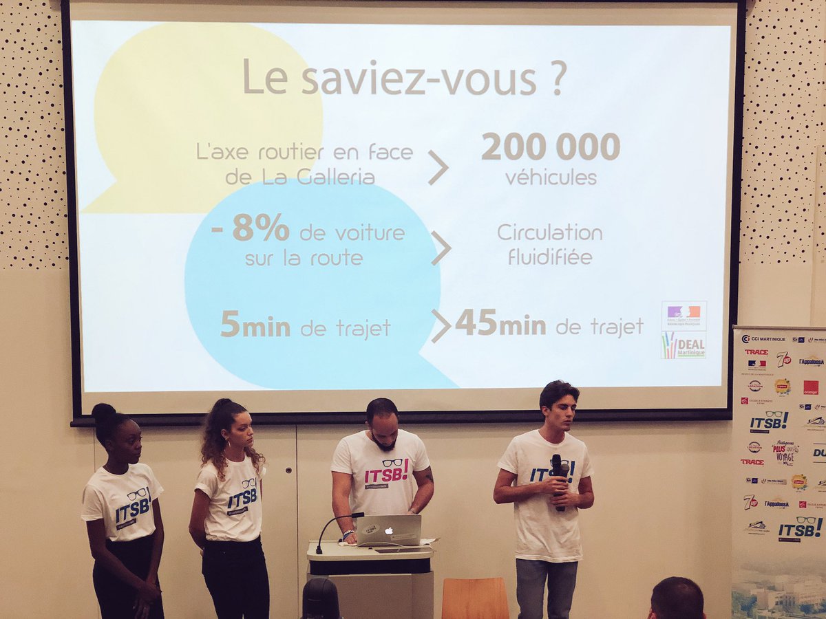 MartiniqueTech's tweet image. 🎤 Pitch de l&apos;équipe #1 

🗣 Projet : Ticonomy une plateforme de co-voiturage entre salariés ! 🚘

#ITSB2018 #itsb #mqtech #martiniquetech #startupweekend #martinique #digital #startup