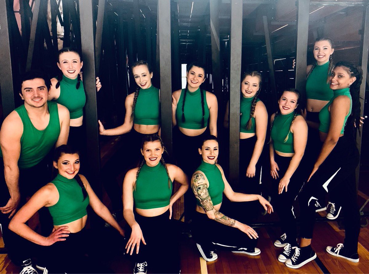 Ready for the Men’s game performing our nationals routine! #weready #bringustodisney