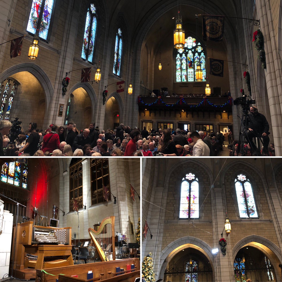 Cskeete's tweet photo. Happy to be attending the 39th annual CBC Christmas Sing-In concert featuring the choir of the Church of St. Andrew &amp; St. Paul, accompanied by the Sing-In brass and percussion ensemble, organist Jonathan Oldengarm &amp; conductor Jean-Sébastien Vallée. #PolQc #AssNat #XMas #CBCSingIn https://t.co/CdDN1ZzZR5