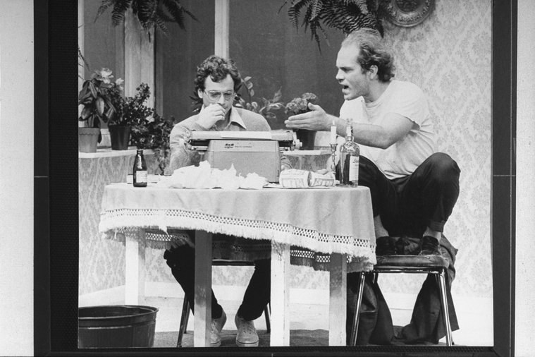 Happy birthday to John Malkovich, here (@ R) w/ Gary Sinise in TRUE WEST, 1982. Pic Martha Swope via 
