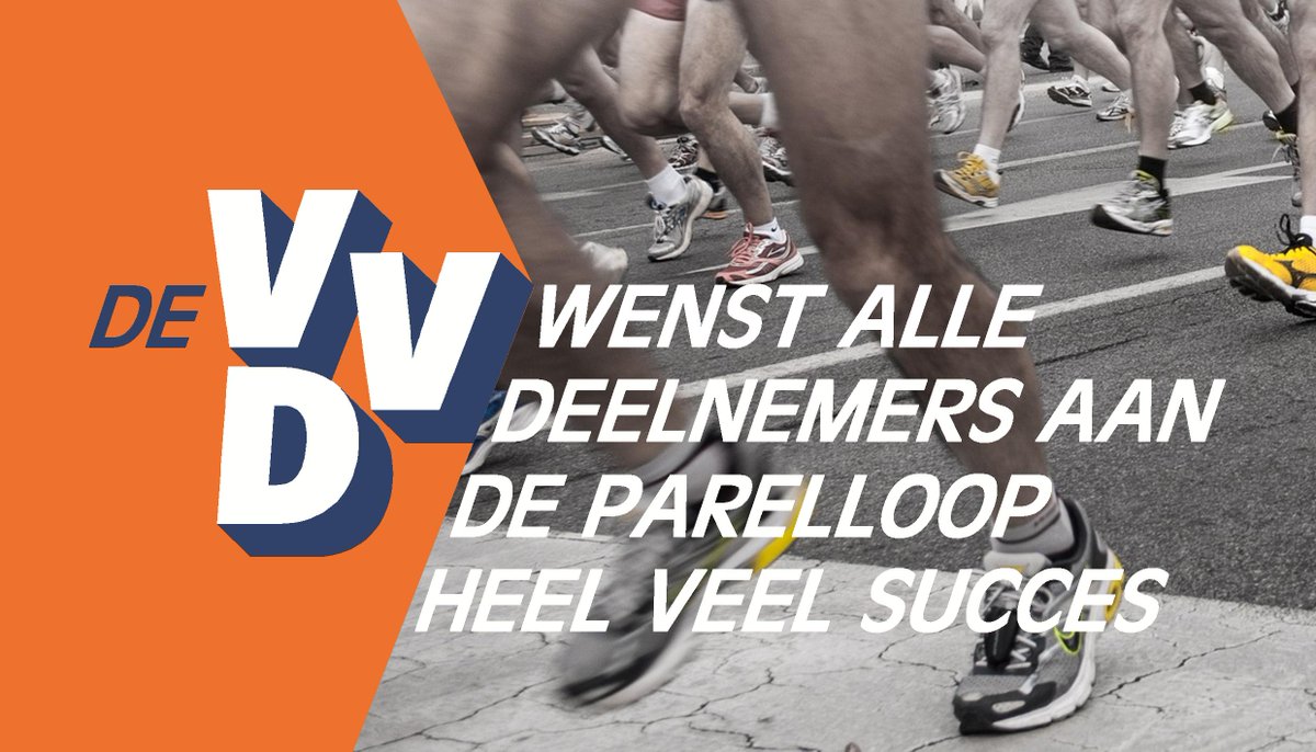 vvdbrunssum's tweet photo. #VVD #Brunssum wenst alle deelnemers aan de #Parelloop heel veel succes! https://t.co/ZOhb3CvVU8