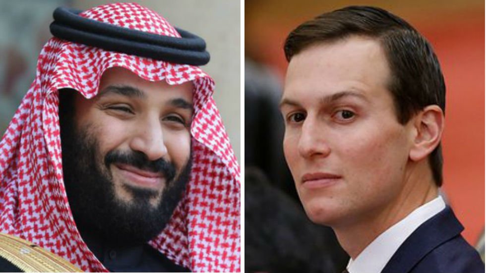 thehill's tweet photo. Kushner gave Saudi crown prince advice on how to "weather the storm" after Khashoggi killing: report https://t.co/7icXsIS1P3 https://t.co/FxVohtZxVZ