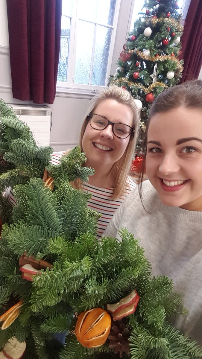 Wreath making today. #festive