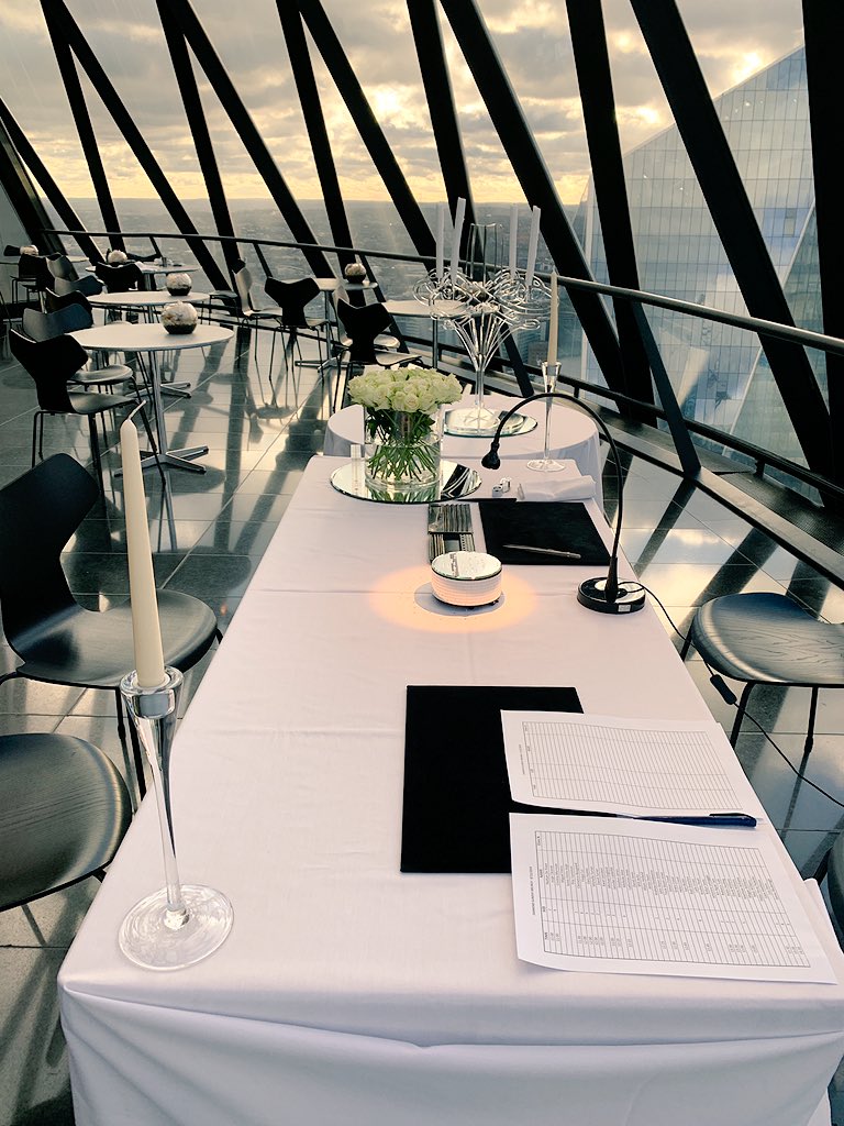 EmbeeReception's tweet photo. Great second Sunday hosting Diamonds &amp; Champagne at the beautiful Searcys at the Gherkin with glasses of Dom Pérignon at the ready!

... great guests with great views!

#events #eventprofs #luxury #champagne #diamonds #domperignon #thegherkin #finedining #wowfactor #itsprlondon https://t.co/r6D6E7dpk0
