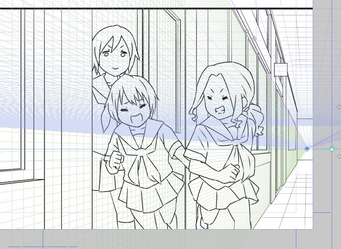 最近パース定規っていう技を習得したんですけど
背景大嫌い人間だった俺が背景ヤリ○ンになるレベルですげー楽しい 