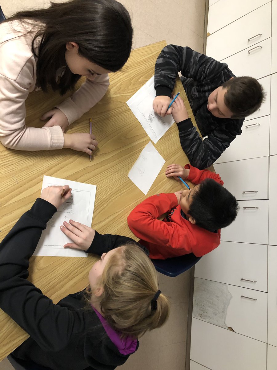 Mrs_M_Perkins's tweet image. Problem solving in Gr 7.  We removed the #’s &amp;amp; units of measure to first determine what the problem was really asking for - perimeter, volume, surface area?  Polydrons helped us visualize. @ndbrantford  #bhnessentialpractices