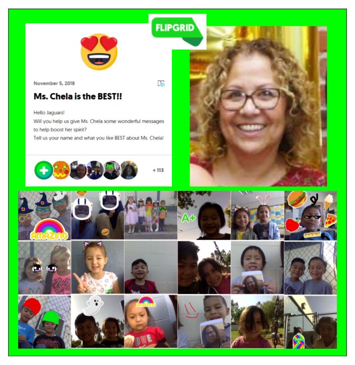 Nancy Buck (@jellickbuck) on Twitter photo ❤️Thank you @Flipgrid ! Because of YOU, <a href="/JellickJaguar/">Jellick Jaguars</a> sts were able to share their #StudentVoice with Ms. <a href="/Chelinice/">Maricela Trujillo</a> who became an angel this week. Sts filled her ears, her heart and her soul with over 100 #FlipgridFever videos in the hospital of why she is the BEST!❤️ #YouROCK! ❤️Thank you @Flipgrid ! Because of YOU, <a href="/JellickJaguar/">Jellick Jaguars</a> sts were able to share their #StudentVoice with Ms. <a href="/Chelinice/">Maricela Trujillo</a> who became an angel this week. Sts filled her ears, her heart and her soul with over 100 #FlipgridFever videos in the hospital of why she is the BEST!❤️ #YouROCK!