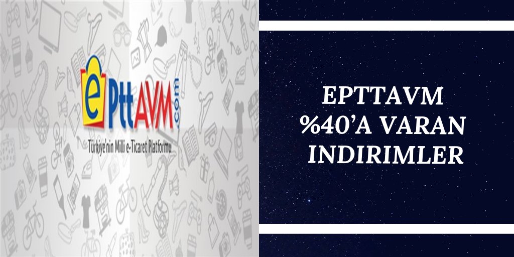 ePTTAVM %40’a Varan İndirimler
Daha Bir Çok Kampanya ve İndirimler İndirimKuponuBul'da Seni Bekliyor.
Kampanya ve Detaylar İçin Hemen Tıkla &gt;&gt;&gt; bit.ly/2Uu1oMP      
#indirim #kampanya #alışveriş #indirimkodu #indirimkuponu #epttavm
