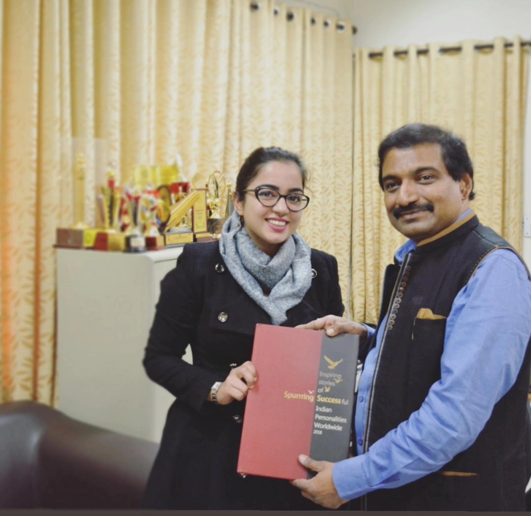 bhavya_gaind's tweet photo. I recently presented my editorial debut book: Spurring Success to @kg_suresh Sir at @IIMC_India . It was a truly encouraging greet.
The book is authored by Mr. Aneesh Bhanot and features globally inspiring Indian personalities.
@YadavAnubhuti #IIMCAdPr2018 https://t.co/KcFyzsCE88