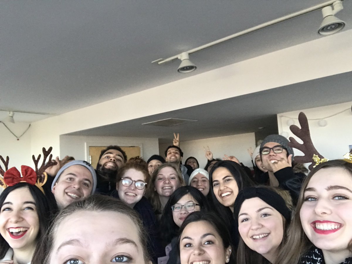 BUOffBroadway's tweet photo. All bundled up for caroling today! Catch us in the dining halls and around campus spreading some holiday cheer!
@BUDiningService https://t.co/uCS3ebMn0C
