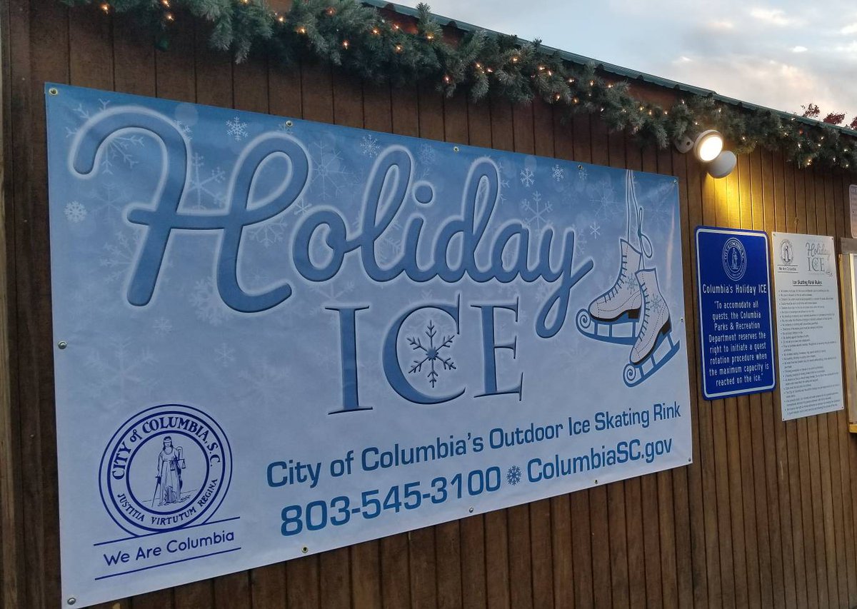ColaSCParksRec's tweet image. Columbia's Holiday ICE is closed today, Sunday , December 9, due to the rainy weather. Follow us for updates on opening hours tomorrow.