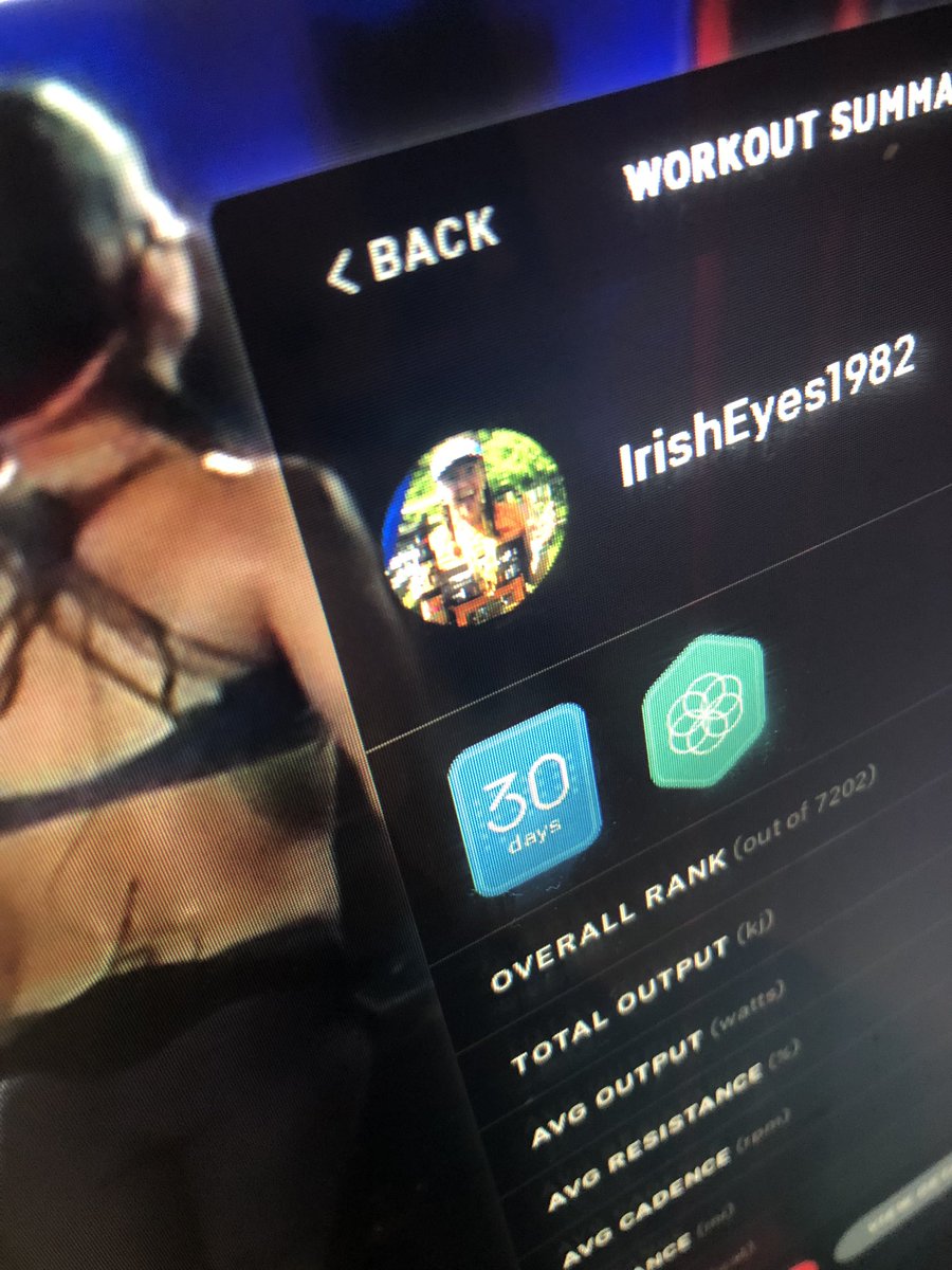 IrishEyes1982's tweet photo. My second 30-consecutive day of cycling badge!! Working towards my first 60-day badge!! Current highest streak is 54! @onepeloton #OnePeloton #GlobalRider #IrishEyes1982 https://t.co/bS7At9l3m4