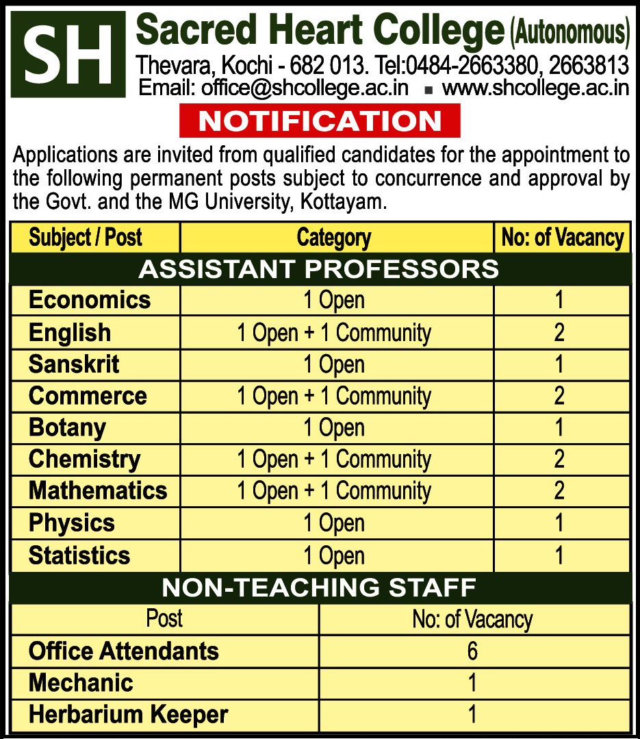 timesascent's tweet photo. Want to work in the education industry? Sacred Heart College is hiring for multiple teaching and non-teaching roles. 

Visit our site to know more about the openings and apply: https://t.co/bbE6txbK4N
#JobSearch #Hiring https://t.co/q5lT4hNxNJ