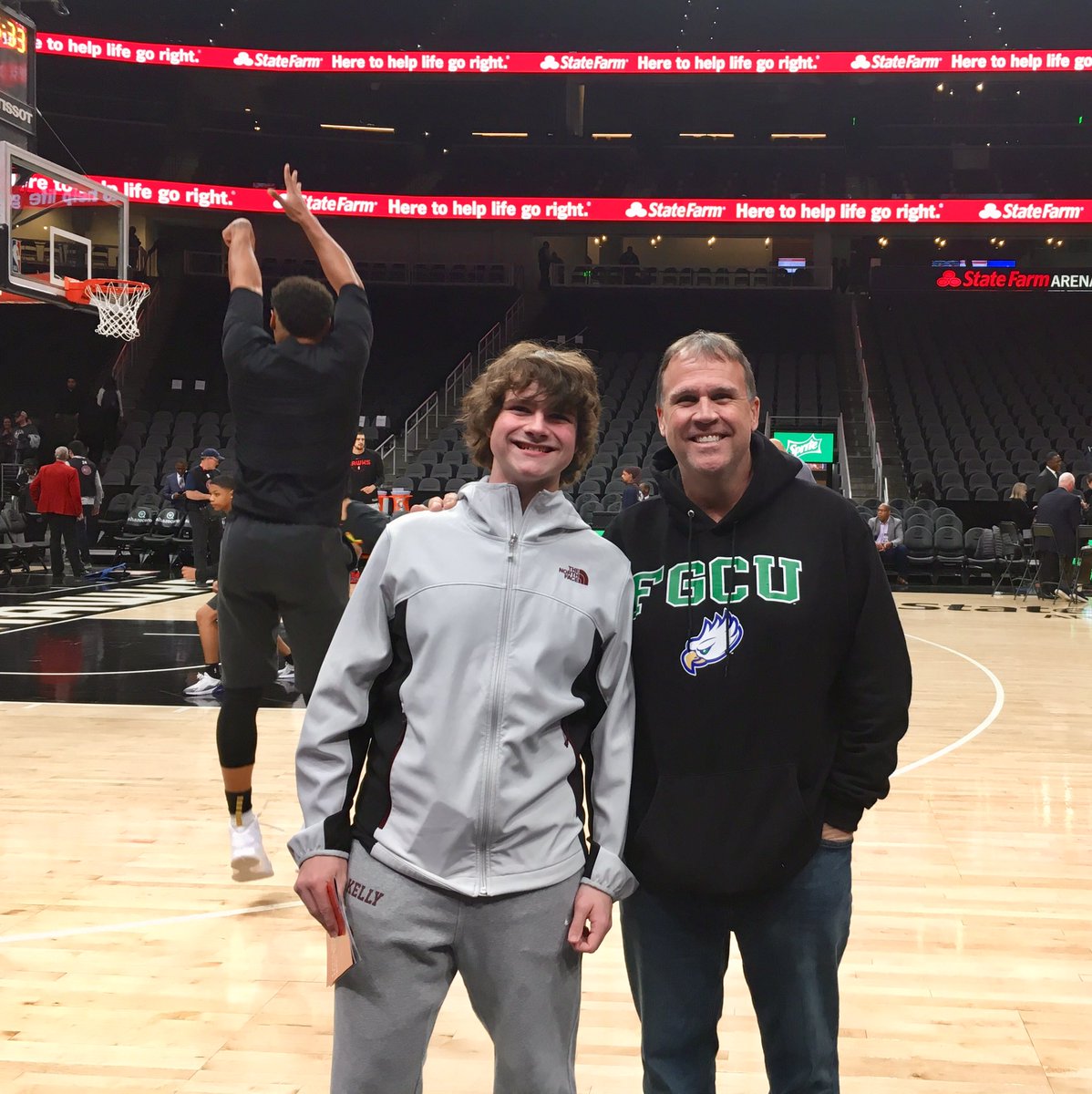 Here to support <a href="/goodysav/">Brandon Goodwin</a> and <a href="/FGCU_MBB/">FGCU Men's Hoops</a> as the Atlanta Hawks play the Denver Nuggets