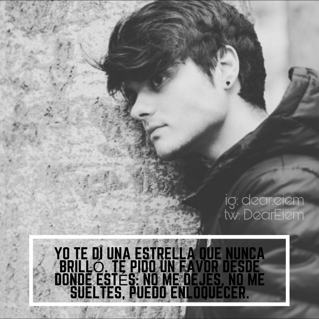 «Yo te di una estrella que nunca brilló. Te pido un favor desde donde estés: no me dejes, no me sueltes, puedo enloquecer»

<a href="/AbrahamMateo/">Abraham Mateo</a>