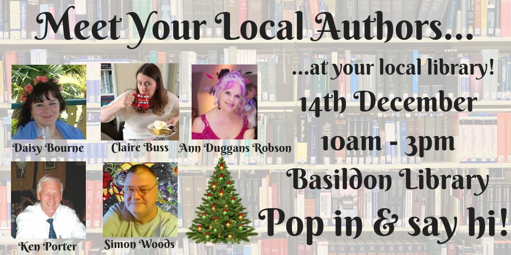 NorthBenfleet's tweet photo. @Community_Invol PLS RT - Meet the Authors at Basildon Library this Friday 10 till 3 - signed books make good xmas presents but you don't have to buy. Thought about writing a book? Come in and have a chat https://t.co/74at5IN9Y1