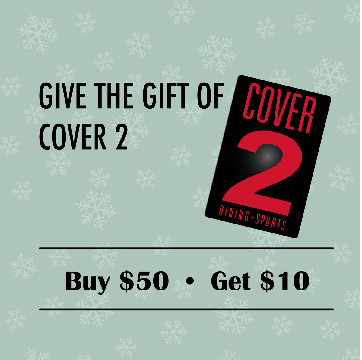 cover2austin's tweet photo. All the holidays this month got us feeling thankful! 

In order to show our appreciation to our amazing patrons, until Dec. 24 every $50 spent at COVER 2 will earn $10 back in gift cards. 

*Fine print: gift cards valid from Jan. 1, 2019 - March 1, 2019 https://t.co/NwPtEwEq4Z