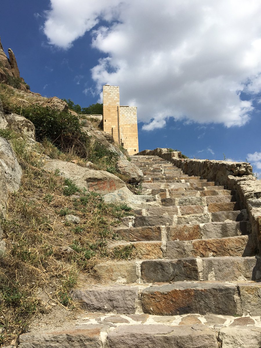 Then following June elections and the aftermath, I did a one-day trip to the central province of Afyonkarahisar (the karahisar meaning black fortress) and walked up hundreds of steps to reach the famous castle. Worth it for the views.