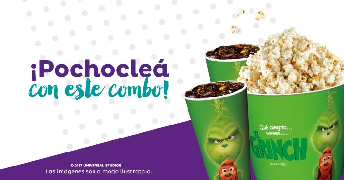 Cinemark_ar's tweet photo. Disfrutá tu peli junto al #ComboMega de #ElGrinch! Compralo con un 15% OFF en https://t.co/dMQofVSOmm https://t.co/f7PbNTCbii