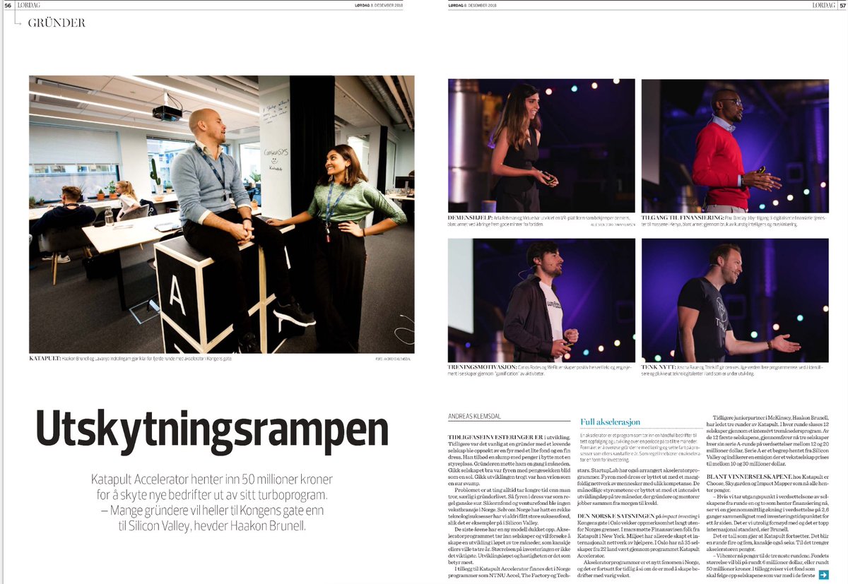 katapultimpact's tweet image. Thanks for the shout @Finansavisen! 🙌 #katapultaccelerator #impactstartups #impinv #accelerator