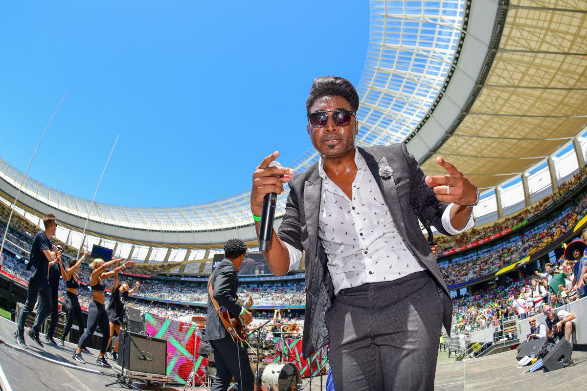 What An Honor Performing at
@HSBCworldSevens in Cape Town Today That Energy In The Stadium Was  Electrifying!!! 

Pics by @ThinusMaritzPhotography  #blitzbokke #hsbcsevens #CapeTown7s #Rugby #EmoAdams #TakeNoteBand